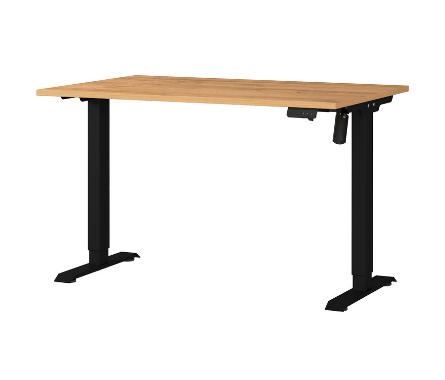 Ein Eichenholz Elektrischer Schreibtisch »Profi«, 120 x 80 cm.