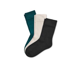1x schwarz, 1x beige, 1x smaragdgrün