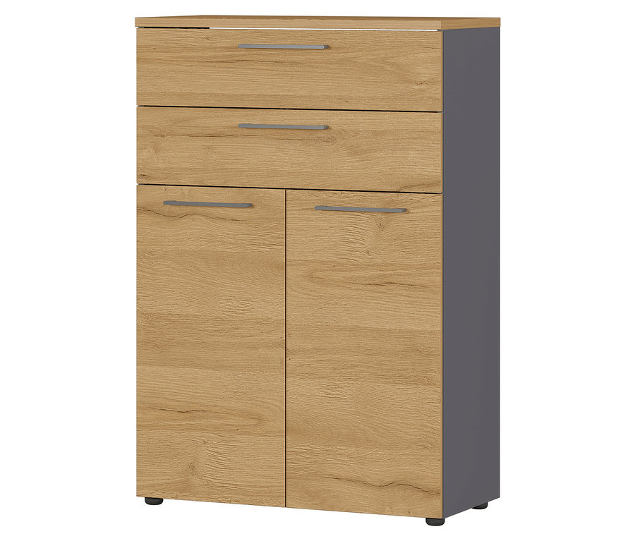 Kleiner Aktenschrank »Agenda« mit zwei Schubladen und zwei Türen.