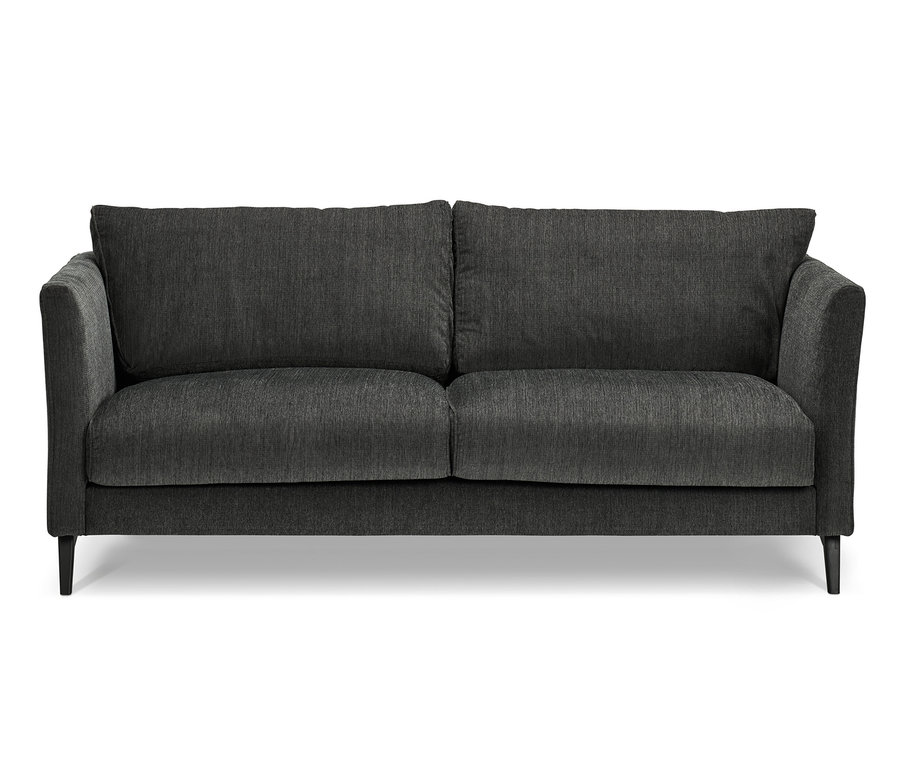 Ein 3-Sitzer-Sofa in Anthrazit.