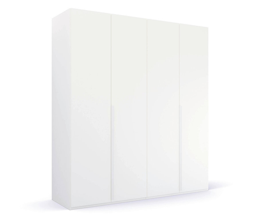 Weißer, 4-türiger rauch Kleiderschrank »Purisma«.