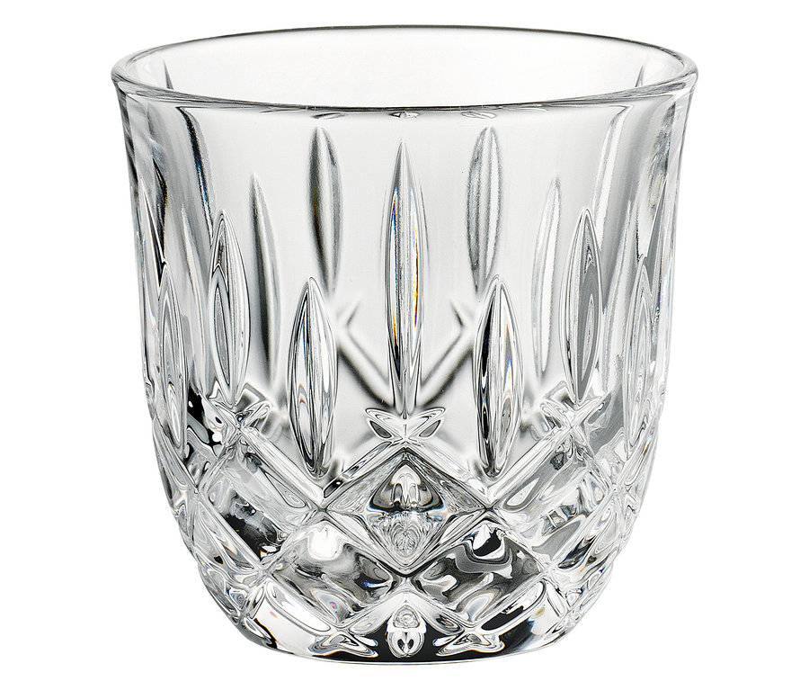 Einzelnes Nachtmann Espressoglas »Noblesse« mit Schliffmuster.