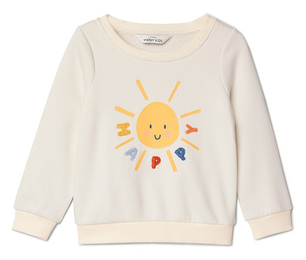 Kinder-Sweatshirt mit angerauter Innenseite, Sonne