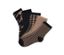 Fünf Paar Socken in verschiedenen Mustern, inklusive Hahnentritt.