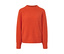 Orangefarbener Strickpullover.