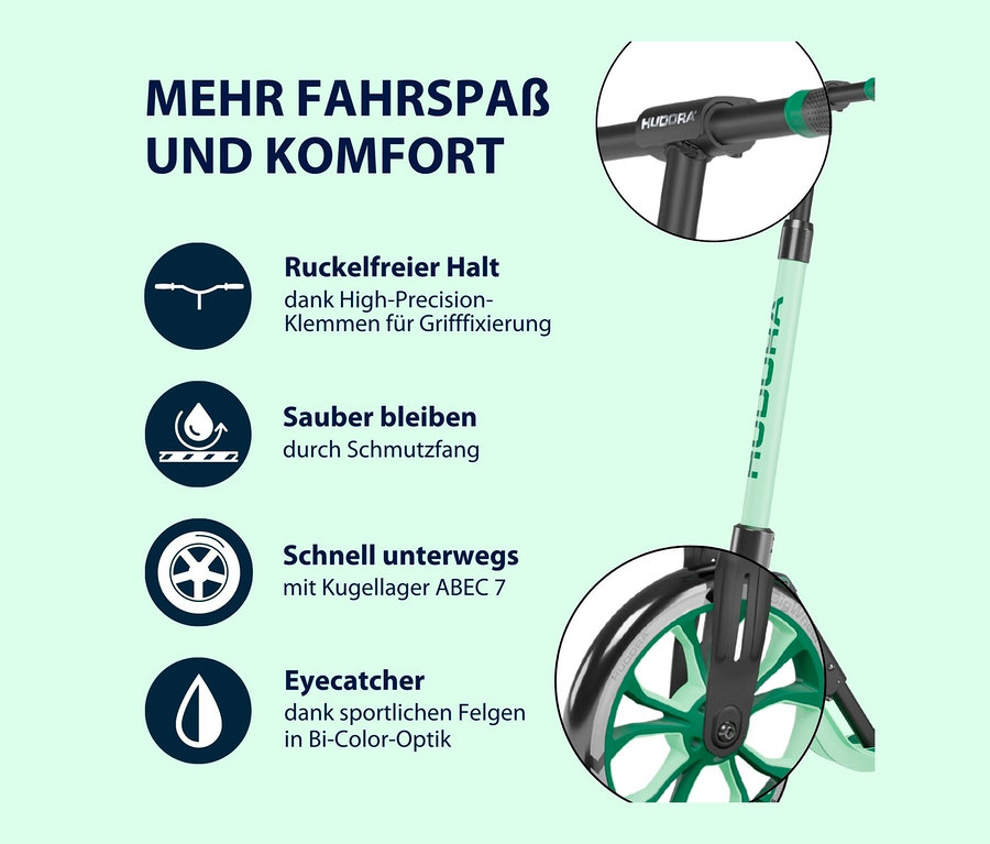 Grüner HUDORA Scooter BigWheel® 205.