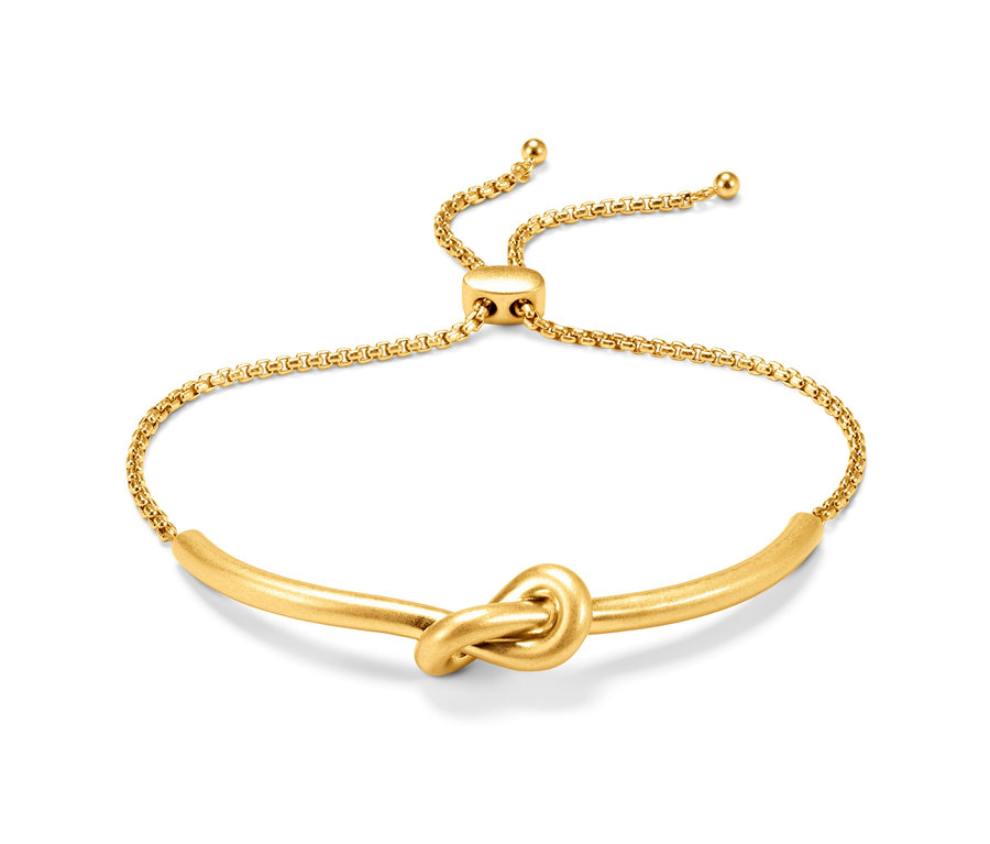 Goldener Slider-Armreif »Knot«.