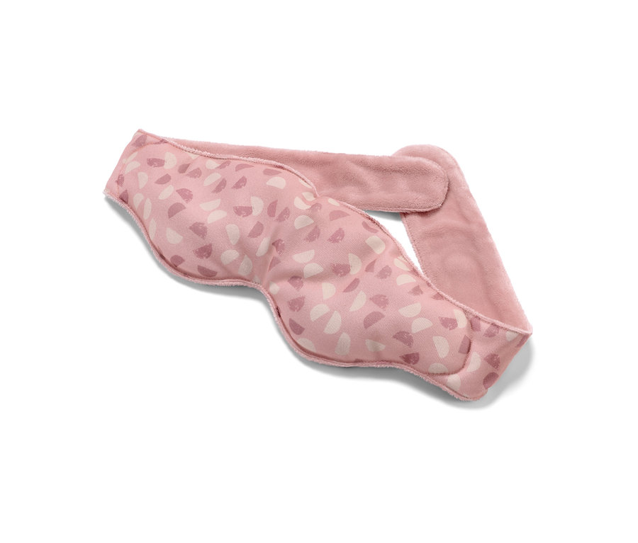 Rosa Gewichts-Schlafmaske.