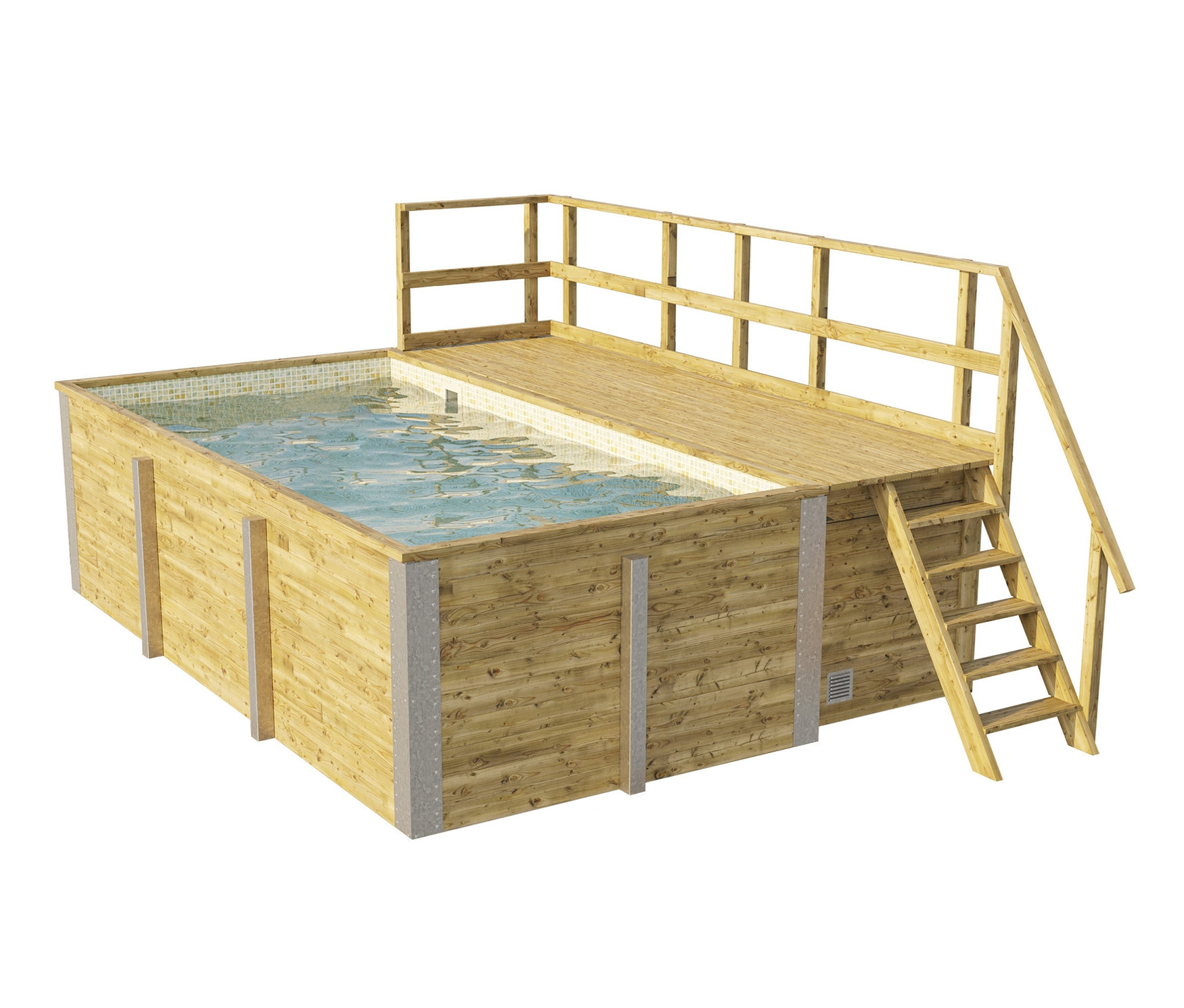 WEKA Gartenpool inkl. Sonnendeck, ca. 400 x 301 cm.