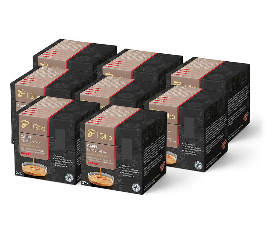 Qbo Caffè MENOS CAFEÍNA | entkoffeiniert - 216 Kapseln