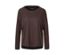 Braunes 2-in-1-Sportshirt mit langen Ärmeln.