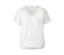 Weißes Blusenshirt mit Crochet-Tape.
