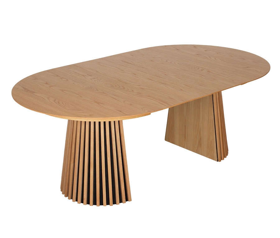 Ovaler deVries Esstisch »Oria«, Natur Oak, 120/210 x 120 cm.