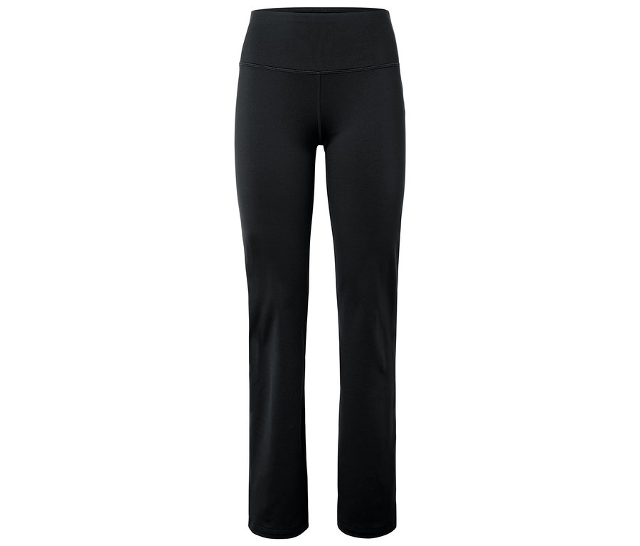 Schwarze Yoga-Leggings.