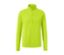 Neonlime Thermo-Funktionsshirt mit langen Ärmeln und kurzem Reißverschluss.