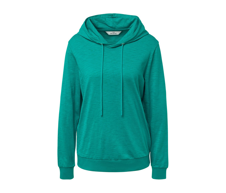 Aqua Jersey-Hoodie.