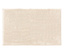Draufsicht eines rechteckigen, beigefarbenen Teppichs.