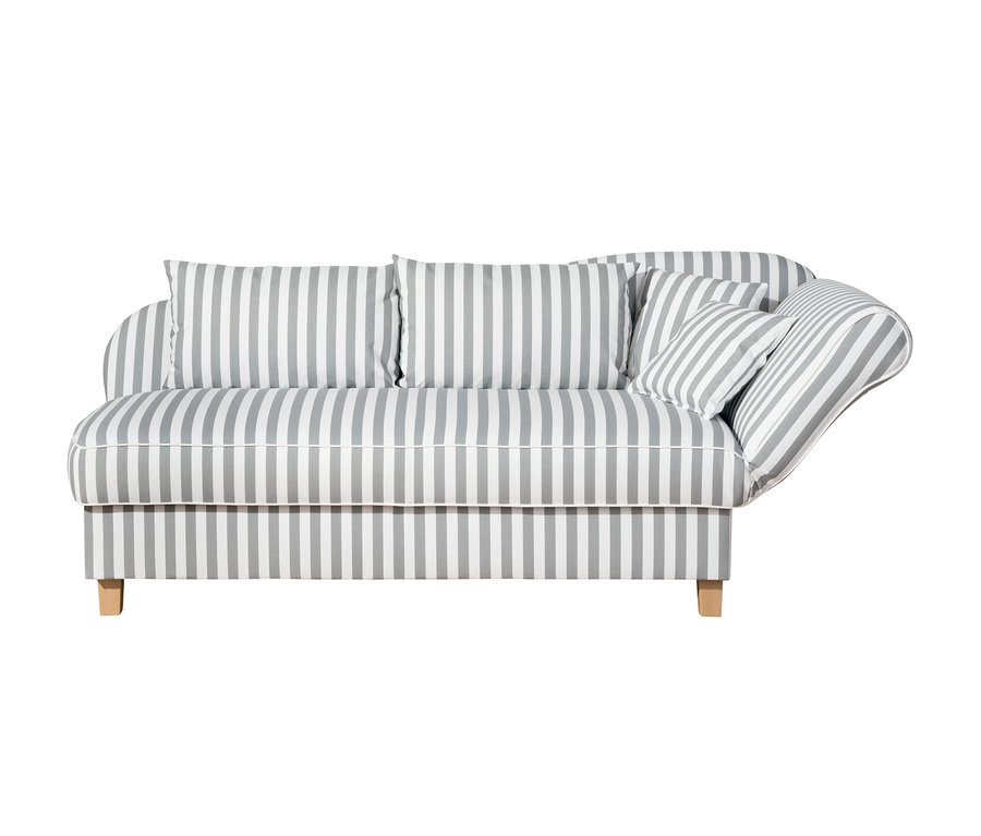 Gestreifte Recamiere »Saturn« mit Stauraum, rechts.