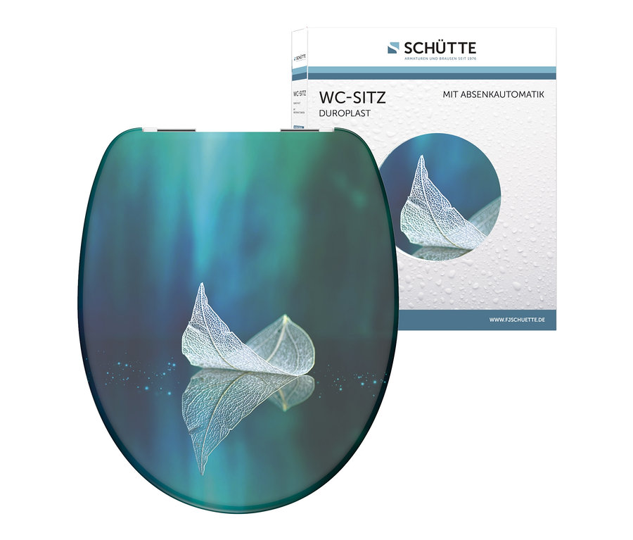 SCHÜTTE Duroplast-WC-Sitz »FALLEN LEAF« mit Blattmotiv.