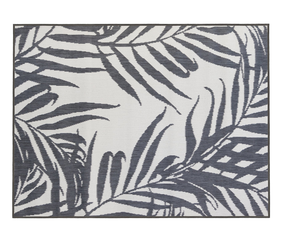 Grauer Outdoor-Wendeteppich »Palm Tree«.