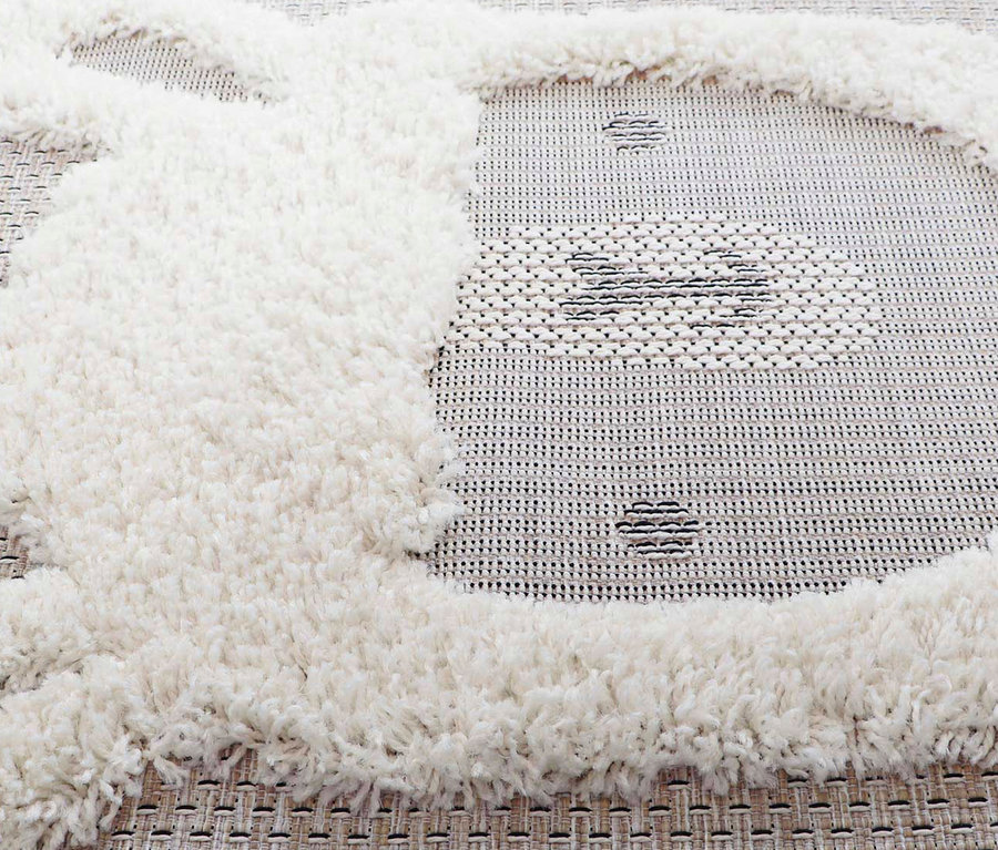 Detailansicht des Kinderteppichs NAVAJO Lama, ca. 135 x 190 cm.