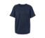 Dunkelblaues Shirt aus Modalmix mit kurzen Ärmeln.