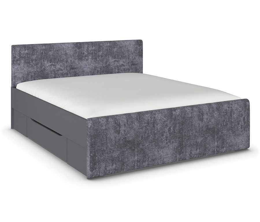 rauch Bett »Holga«, grau metallic.