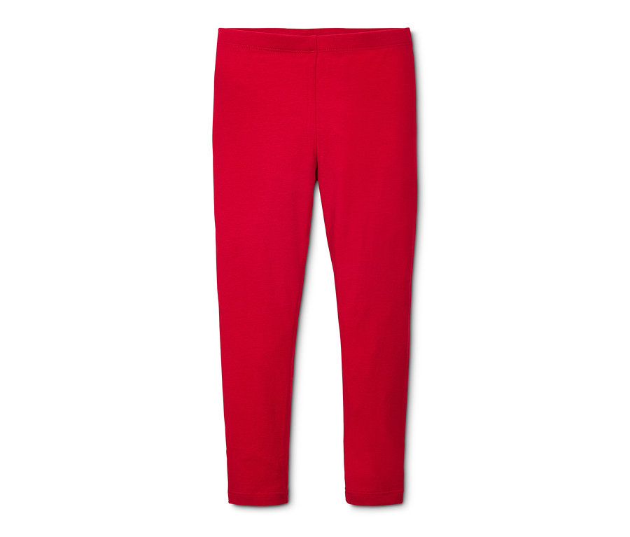 Eine rote Leggings.