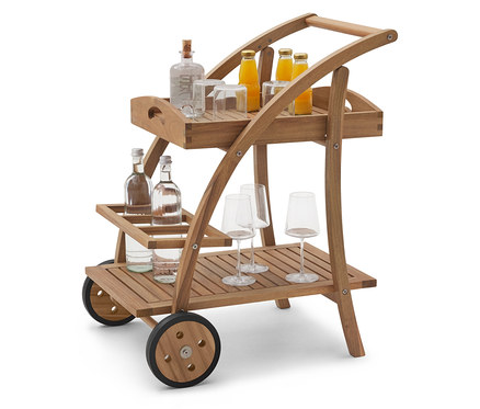 Barwagen mit abnehmbarem Tablett