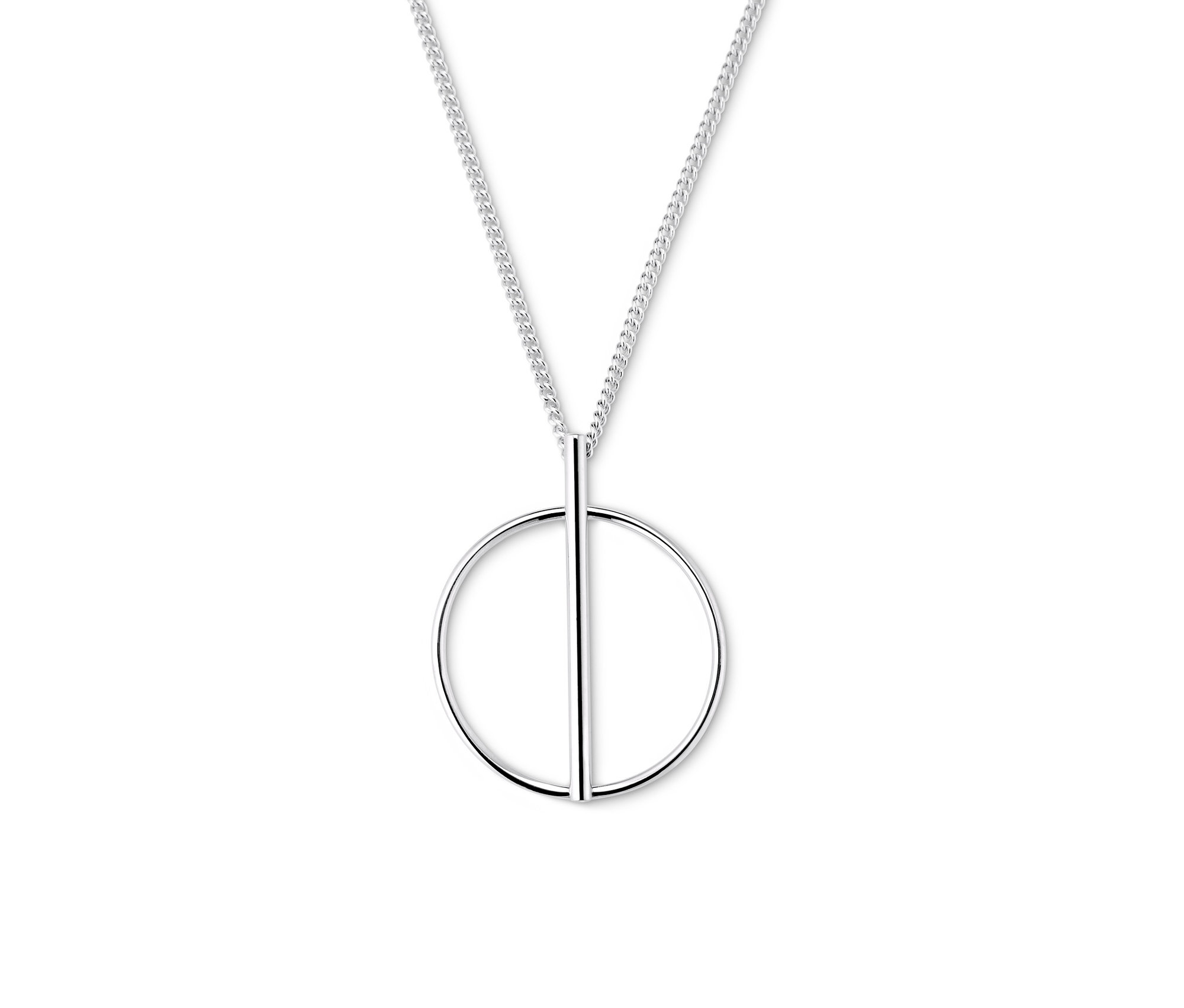 Silberkette »Pure Collection« mit rundem Anhänger.