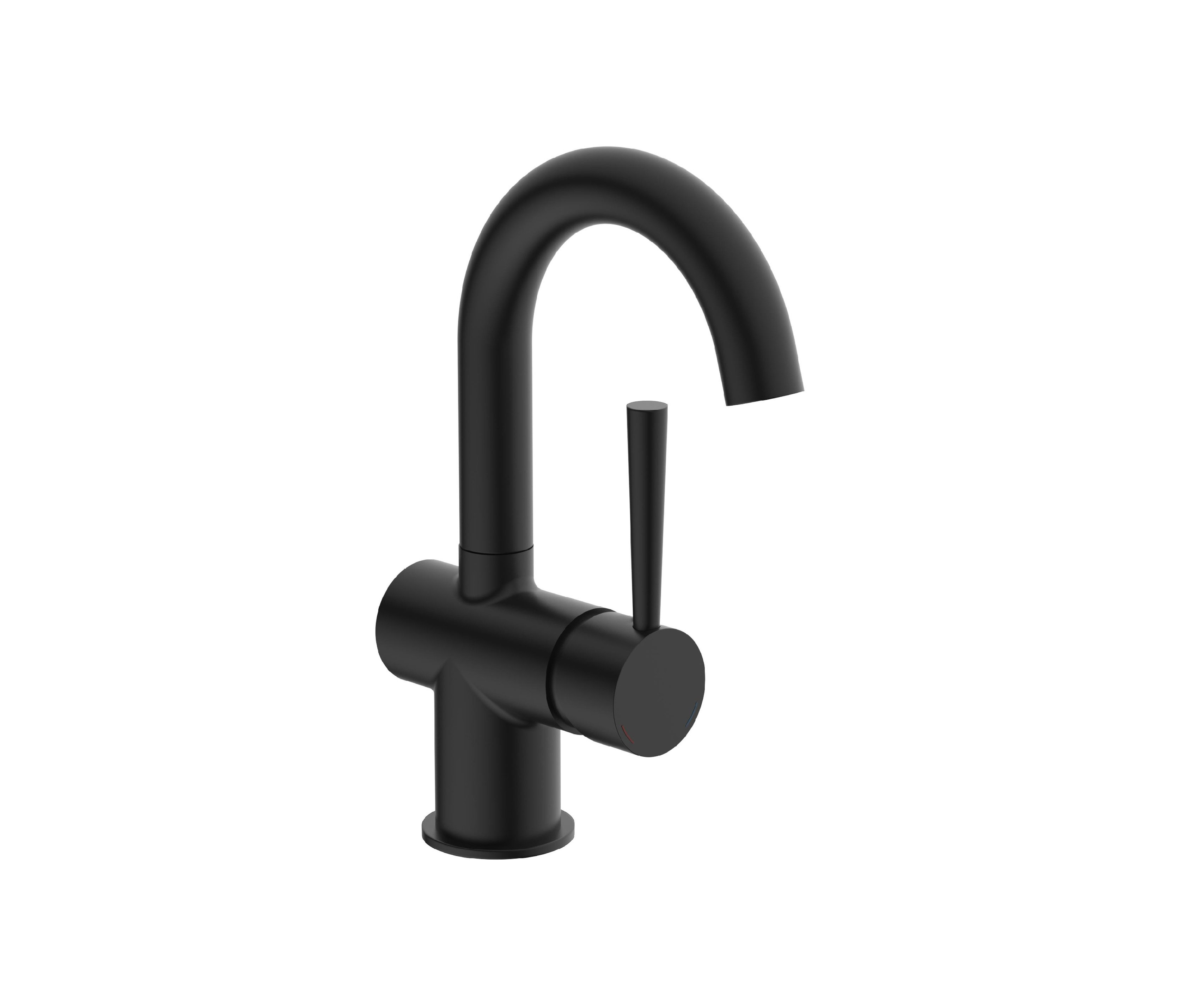 Schwarze Waschtischarmatur »Cornwall«.