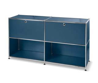 Glänzend blau