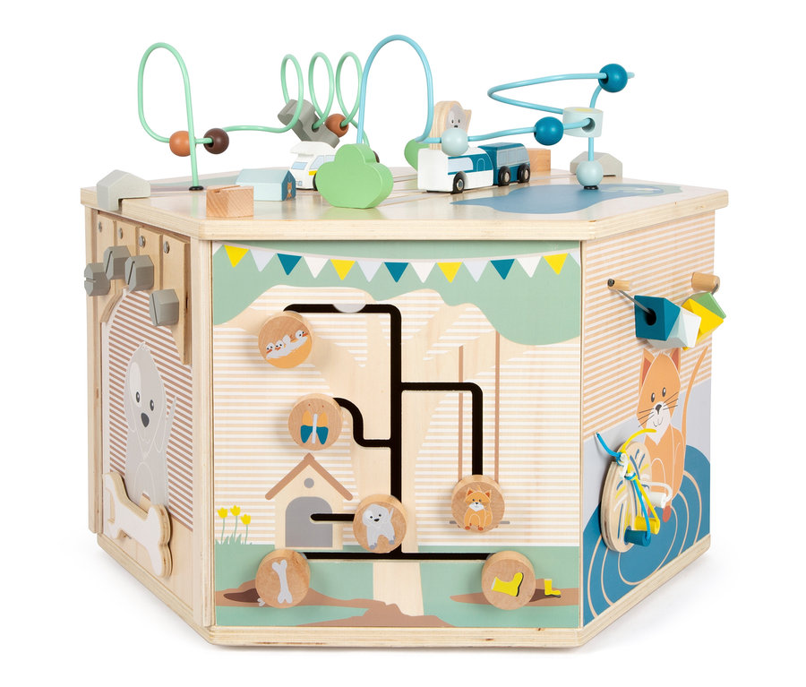 small foot Motorikwürfel XXL »Haustiere« mit Tiermotiven.