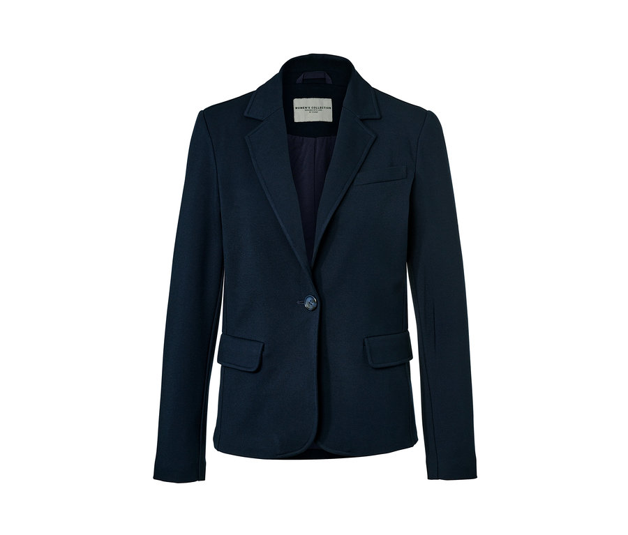 Marineblauer Jerseyblazer.
