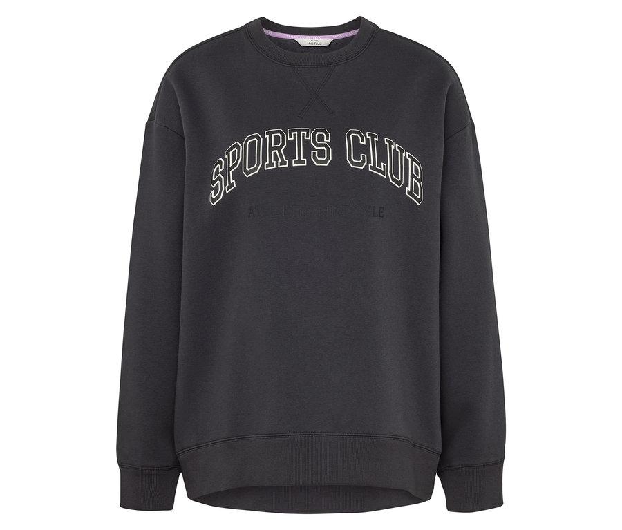 Dunkelgraues Sweatshirt mit dem Aufdruck SPORTS CLUB.