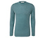 Ein langärmliger Pullover in Blaugrün.