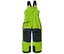 Helle grüne JAKO-O Schneelatzhose mit marineblauen Kniebereichen und Hosensäumen.