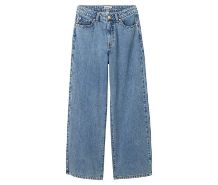 Tom Tailor Wide Leg Jeans, mid stone bright blue denim