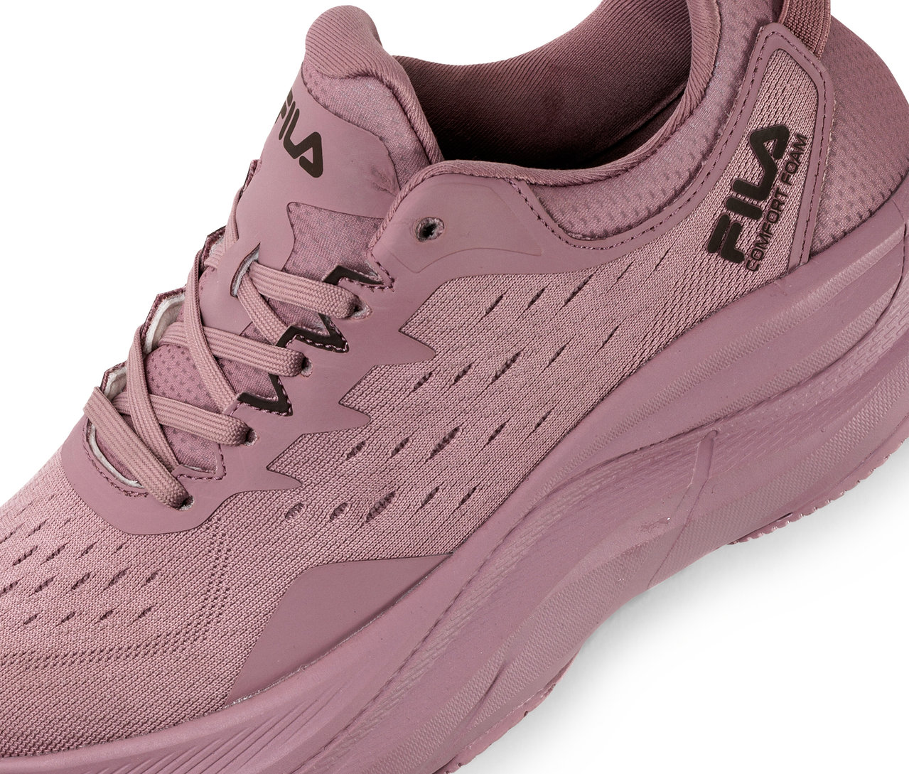 Nahaufnahme eines FILA Retron Damen-Sneakers in Mauve Shadow.
