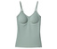 Hellgrünes Tanktop mit V-Ausschnitt und eingebautem BH.