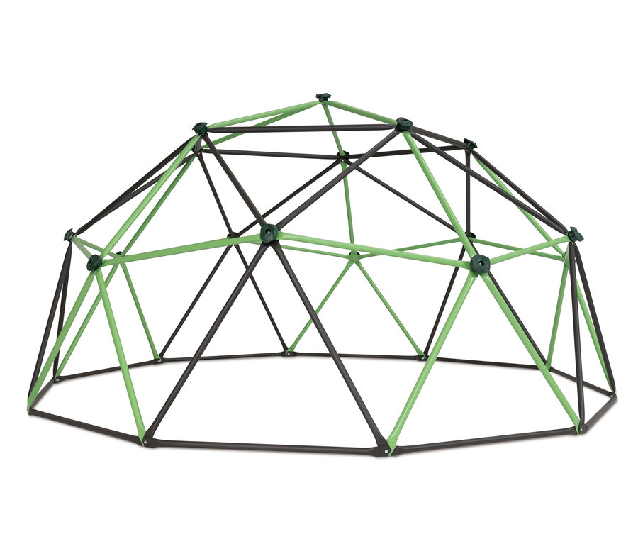 Schwarzes und grünes LIFETIME-Klettergerüst »Geodome«, groß.