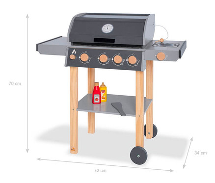 Pinolino Kindergrill »Jeff« mit zwei Soßenflaschen.