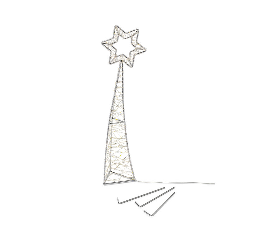 Stehende LED-Sternschnuppe, klein, als Dekoration.