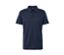 Blaues Poloshirt mit Merinowolle.