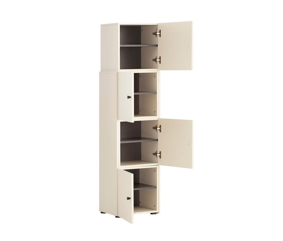 Schieberegal »Lovund« mit offenen und geschlossenen Fächern.