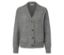 Strickjacke mit Wolle, grau meliert - Grau