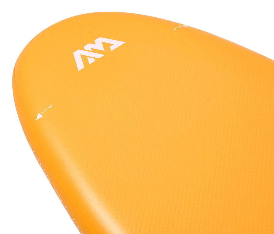 Detailaufnahme eines orangefarbenen Aqua Marina SUP Boards »Fusion« 10'10".