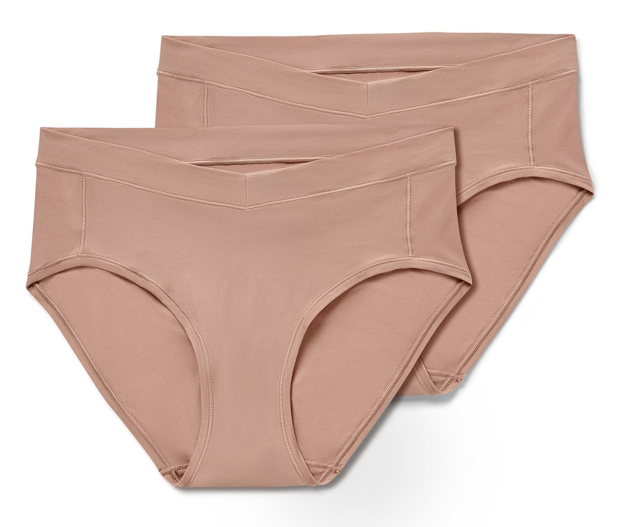 Zwei hautfarbene One-Size-Hipster liegen übereinander.