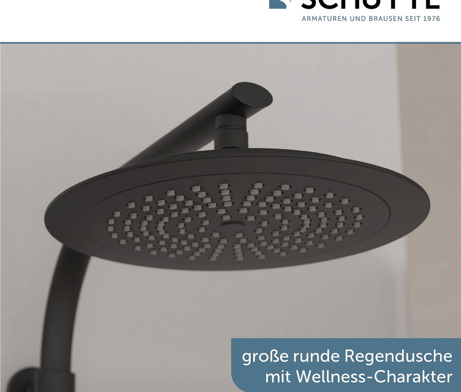 Schwarzes Überkopfbrause-Set »Madura Fresh«.