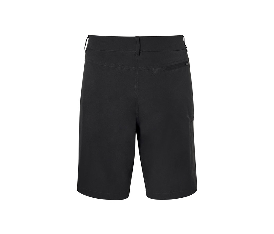 Detailansicht der Rückseite von Softshell-Funktionsshorts.